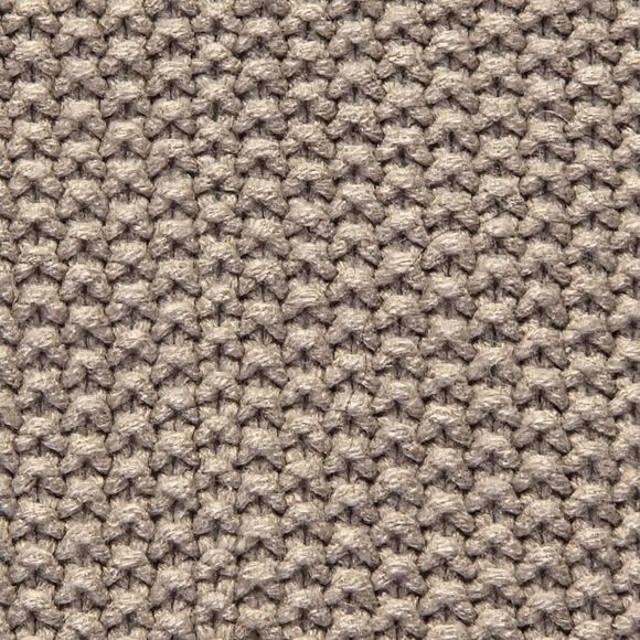 Chunky Knit Sweater Womens Small Beige Textured Pullover Acrylic High Neck Cozy - Picture 3 of 9